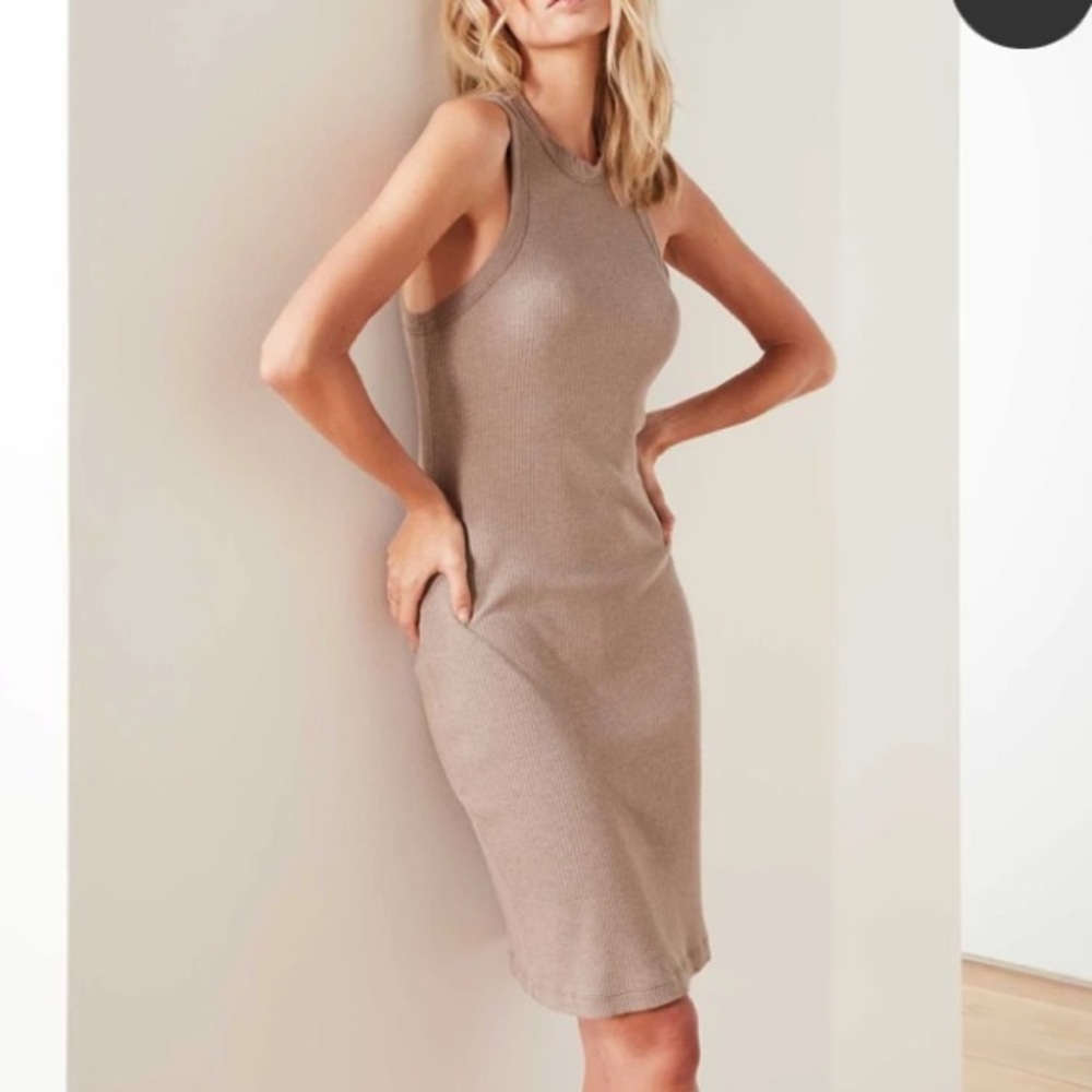 NWT James Parse Jersey ribbed tank dress size 4